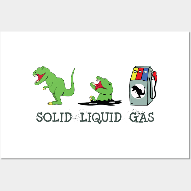 Solid Liquid Gas Wall Art by ThyShirtProject - Affiliate